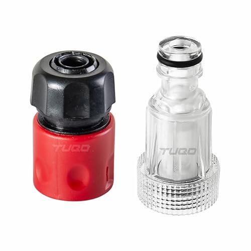 Image of TUQO Universal 3 /4 inch Inlet Water Filter Set | Heavy-Duty Pressure Washer Connector with Quick Coupler | Suitable for TUQO, Bosch, Karcher, JPT, Starq & More | Durable, Leak-Proof | WF60 /SPA22