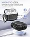 MOBOSI for AirPods Pro 3 Case, Compatible with AirPods Pro 3rd Generation Case Cover [Compatible with MagSafe] with Lock&Keychain&Cleaner Kit, Full Body Shockproof Protective Hard Shell (2025), Black