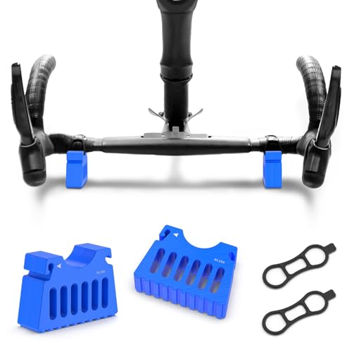 Soporte para manillar de bicicleta de carretera, soporte de estacionamiento invertido, soporte de manillar de 15 pulgadas con base antideslizante, soporte de acero resistente con agarre estable