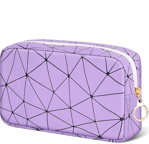 Image of Likesing Tampon Holder for Purse, Leather Period Bag Sanitary Napkin Storage Bag for Girls Womens, Portable Feminine Emergency Pad Period Pouch(Purple)
