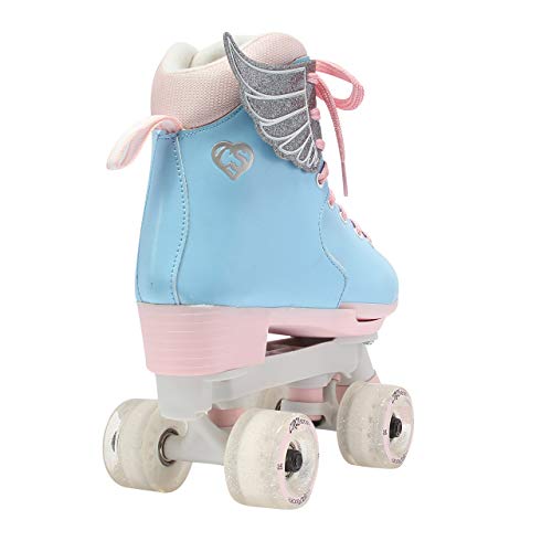 Circle Society Classic Adjustable Indoor and Outdoor Childrens Roller Skates - Classic Cotton Candy, 3-7 US (Renewed) - Thumbnail 4