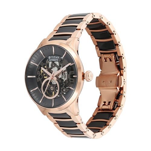 Titan Ceramic Fusion Automatic Anthracite Dial Watch - NT90174KD03 - Image 7