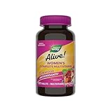 Nature's Way Alive! Daily Complete Multivitamin for Women, Supports Energy Metabolism, Hair, Skin & Nails*, B-Vitamins, Superfood Antioxidants, 130 Tablets (Packaging May Vary)