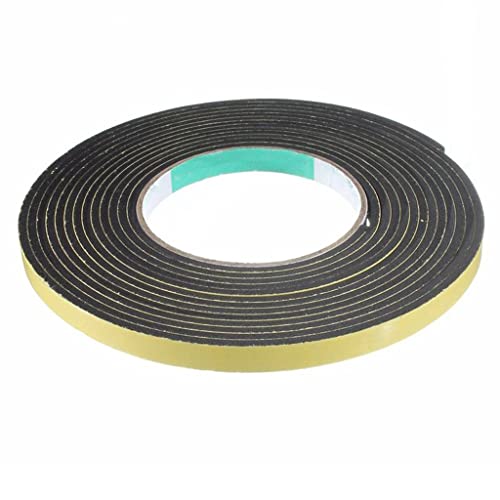 Lztdsbx Selbstklebendes Schaumstoffband, 5 m, Schwarz