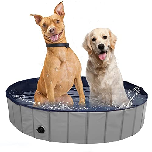 犬用プール ペットプール 子供用犬用プール ペットバスアメニティ ベビープール インフレータブルオールインワンペットバス PVCブルー 折りたたみ式 持ち運びが簡単 インフレなし 排水栓不要 猫と犬 サマーバス製品 子供用バス 砂遊びOK 水遊び 水泳 折