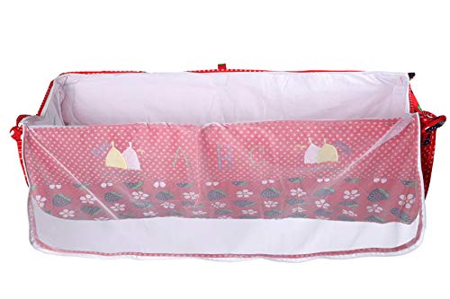 Image of Dazzle Born Baby khoya Cradle Cloth Baby zoli with Mosquito net (whitered)