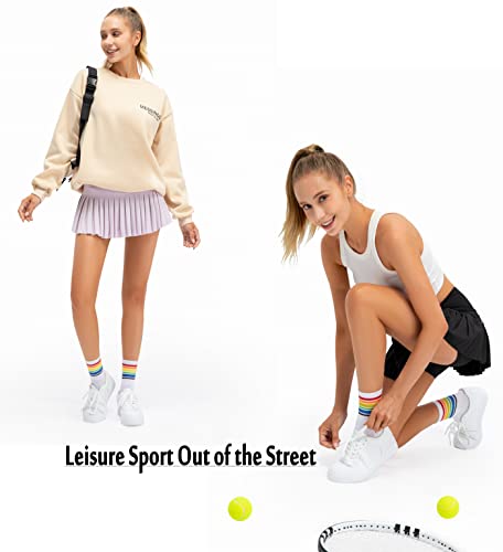 Raroauf Womens Pleated Tennis Skirts with Shorts High Waisted Mini Skirt Golf Skort Athletic Skirts Workout Pickball4