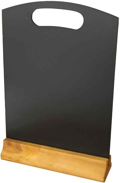 A4 Handheld Table Top Pub Resturant Blackboard Chalkboard With Plinth