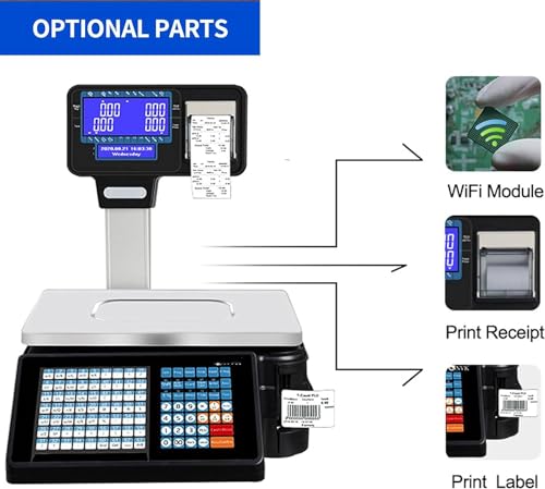 Báscula Calculadora Electrónica con Impresora y Caja Registradora miniatura 4
