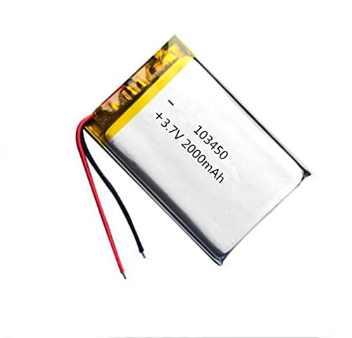 COOINS-YDXL 103450 3.7V 2000mah lipo Polymer Lithium Rechargeable Battery for MP3 GPS Navigator DVD Recorder Headset e-Book Camera 1pcs