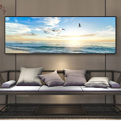 Affiches et Impressions sur Toile Plage Océan Décoration Murale Maison Salon 60x180cm