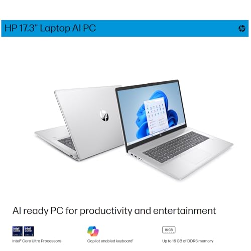 Laptop HP 17.3" Intel Ultra 7 255U 32GB 2TB SSD HD+ Windows 11 Pro miniatura 6