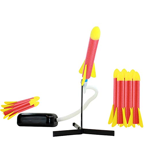 High Bounce Toy Rocket Launcher for Kids - Outdoor Toys, Shoots 100 Feet with 20 Foam Rockets and Launcher Stand - Outdoor Toy for Boys and Girls, 20 Rockets - Thumbnail 2