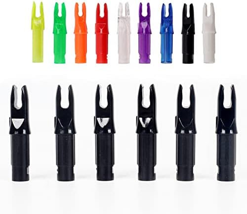 SOPOGER 50 Packs Archery Arrows Nocks – Arrow Inserts for Carbon Arrows .244/6.20mm Plastic Arrow Nocks for DIY Hunting Shooting SOPOGER 50 Packs Archery Arrows Nocks – Arrow Inserts for Carbon Arrows .244/6.20mm Plastic Arrow Nocks for DIY Hunting Shooting