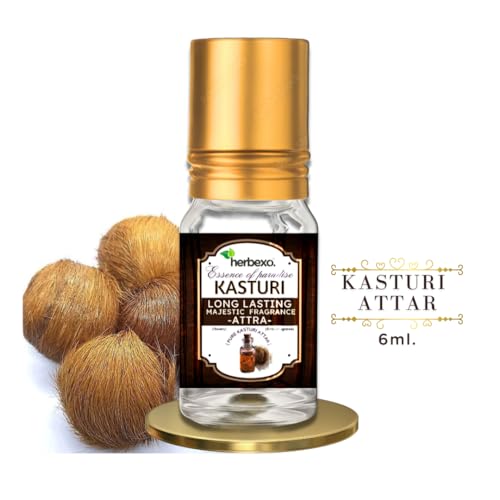 Image of Kasturi & Kesar Attar for Men & Women | Long Lasting Alcohol-Free | 2 x 6ml Roll-On