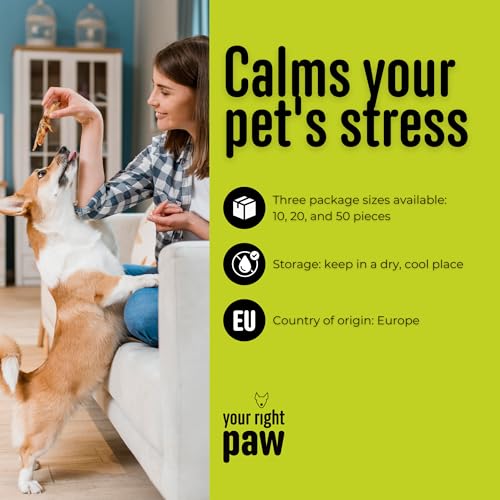 Your Right Paw Hühnerfüße für Hunde – 100 % natürliche Kauartikel – getreidefrei, proteinreich, aus Europa – 1 kg