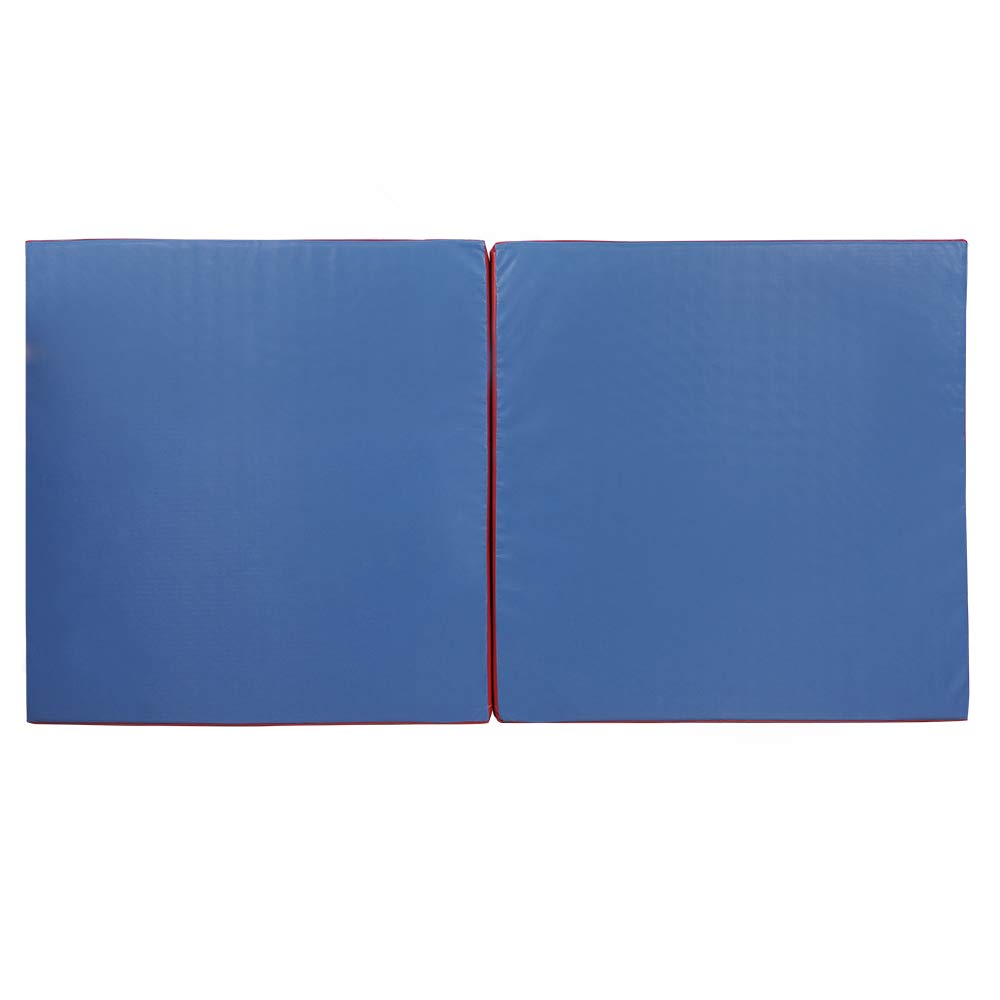 Grevinga Klappbare Turnmatte RG 35 – 200 x 100 x 6 cm – BLAU/ROT - Made in Germany - Faltbare Gymnastikmatte für Fitness, Sport und Gymnastik, Rutschfest und Platzsparend, Weichbodenmatte