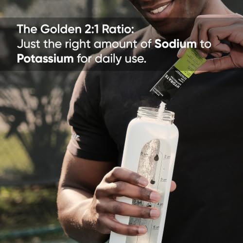 Image of Sports Research Hydrate Electrolytes Lemon Lime, 16 Packets | Sugar-Free & Flavorful with 7 Essential Vitamins, 65 Trace Minerals, and Coconut Water for Whole Body Hydration