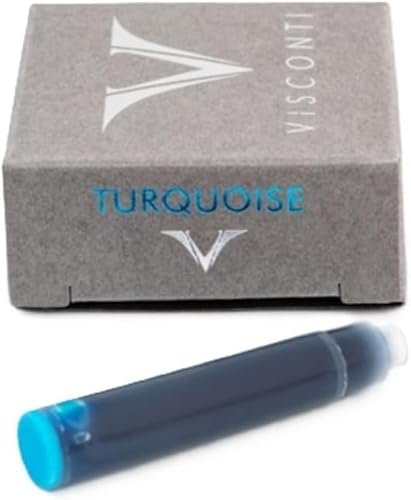Refills Pack of 7 Turquoise Fountain Pen Cartridge - V-A5225