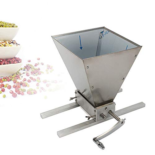 Getreidemühlen, WUPYI2018 Handmühle Getreidemühle Malzmühle Heimbrauer Schrotmühle Crusher+Aluminiumstange Cover