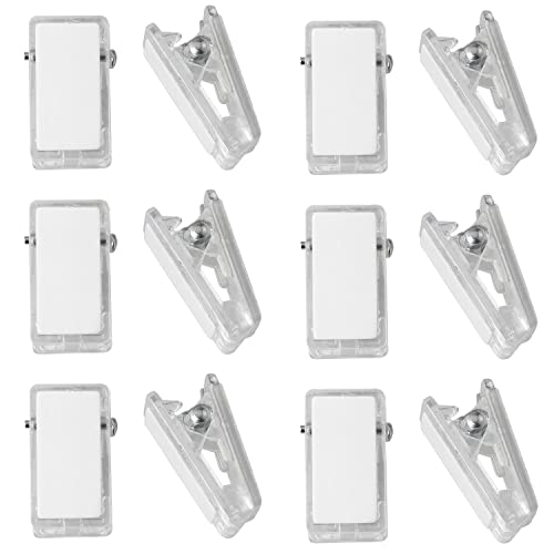 DGBRSM 20pcs Double-Sided Adhesive Spring Clips for Poster Photo Wall Teacher Student Home Applications (Clear)