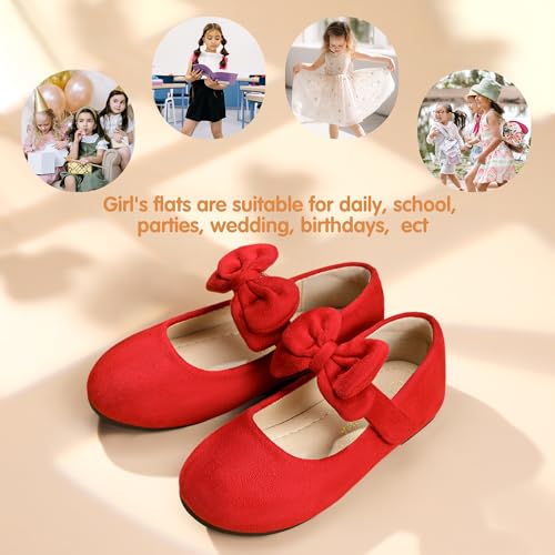 Image of PANDANINJIA Toddler Dress Shoes Flower Girls Ballet Flats