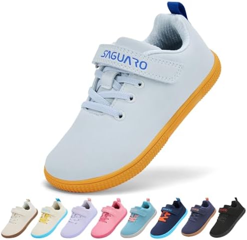 SAGUARO Barfußschuhe Kinder Barfuß Sneaker Outdoor Breite Hallenschuhe Kinderschuhe Gr.25-36