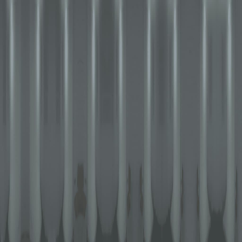 12 Pcs Galvanized Steel Roofing Panels 39.4x14.2 Inch, Ribbed Metal Roof Sheets for Sheds, Garages, and Outdoor Buildings, Anthracite Grey Weather-Resistant Cover