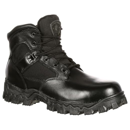 Rocky Bota militar e tática masculina Fq0006167, Preto, 5.5 Wide