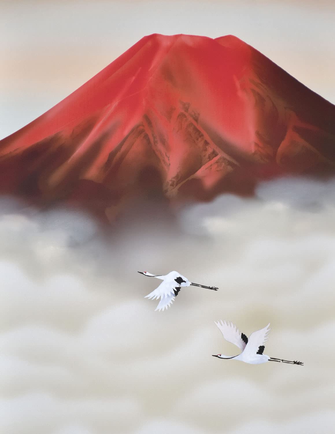 真作】韭白玉/泉落青山出白雲/山水図/掛軸/名家伝来/AD-132 - 絵画 