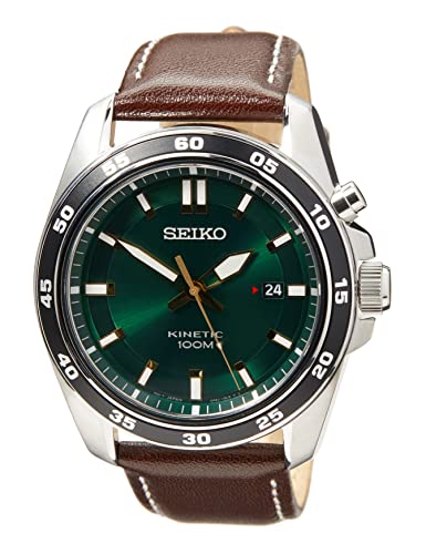 SEIKO Kinetic メンズ時計 ブラック チタン - 時計
