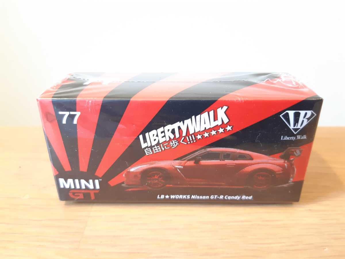 1/64 MINI GT LIBERTY WALK LB WORKS NISSAN GT-R R35 CANDY RED LHD 