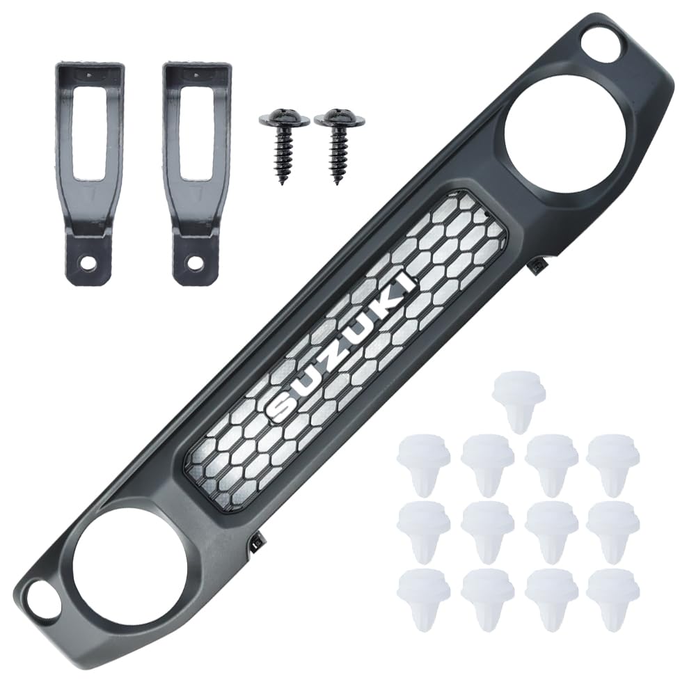 JB64 ジムニー グリル ブラック ジャンボエンブレム付き - パーツ 