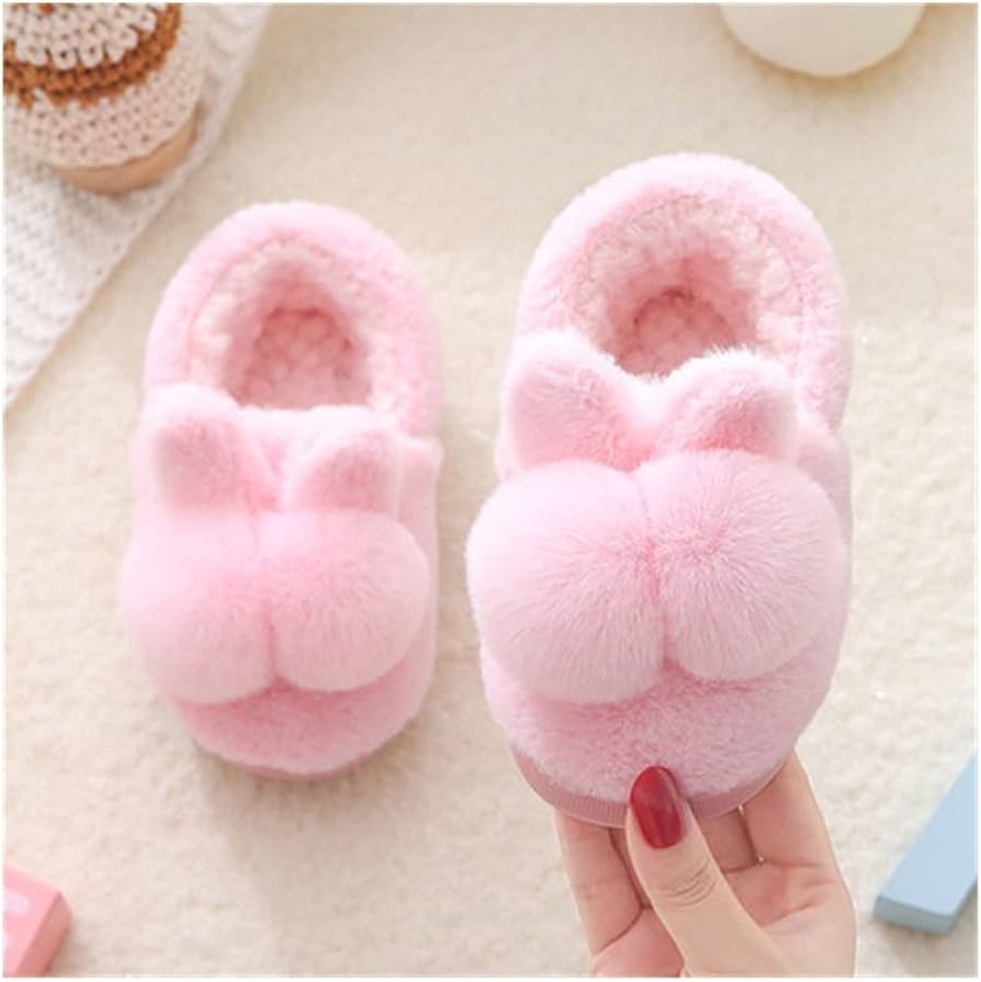 Ladies Slippers Fluffy Badslippers Fluffy Slippers Roze Discount