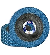 SALI 5 Pack Curved Flap Discs 4 1/2inch for Angle Grinder Sanding Disc 40 Grit Radial Zirconia Al...