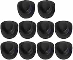 40x Mini Cowboy Hüte - Puppenzubehör & Deko