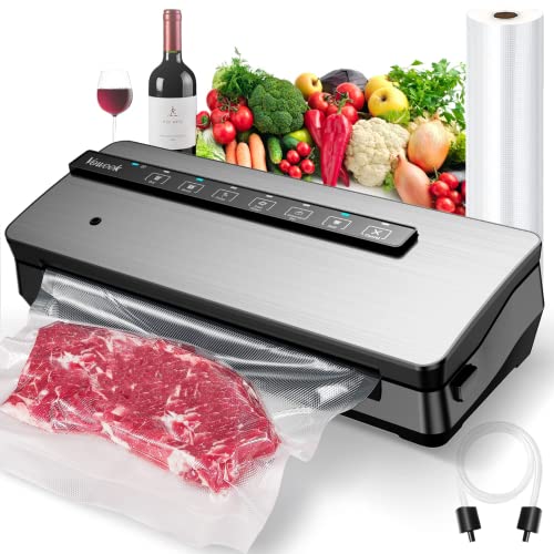 Vacuum Sealer Machine, Voweek Automatic Food Sealer with Builtin