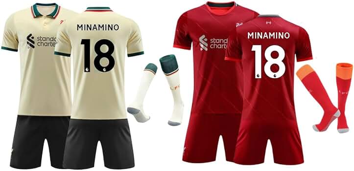 Amazon.co.jp: OUNIY 南野拓実 ユニフォーム 背番号18 Minamino モナコ 