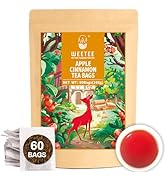 WT WEETEE Apple Cinnamon Herbal Tea Bags, 60 Count, Perfect Blend of Sweet Cinnamon, Tart Hibiscu...