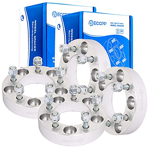 ECCPP 4X 5 Lug 5x4.75 to 5x4.5 Wheel Spacers 1.25" 5x120.65mm to 5x114.3mm 12x1.5 fits for Camaro for Corvette for Chevy S10 Blazer for S10 for GMC Sonoma(Rear,2WD)