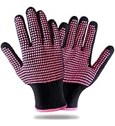 Teenitor 2 Pcs Heat Resistant Gloves With Silicone Bumps, Professional Heat Proof Glove Mitts For...