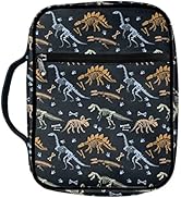 Coldinair Dinosaur Print Bible Cover for Kids Boys,Portable Carrying Book Case Church Bag Bible P...