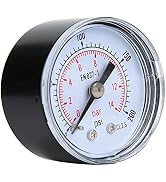 Manometr mechaniczny, manometr osiowy BSPT 1/8 cala do powietrza, oleju i wody (0-200psi, 0-14 barów)