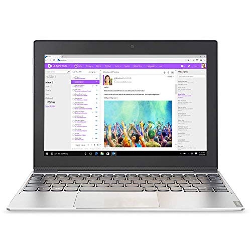 Lenovo Miix 320 25,7 cm (10,1 Zoll HD IPS Touch) Convertible Tablet-PC (Intel Atom Z8350, 4 RAM, 64 eMMC, Windows 10 Home) silber