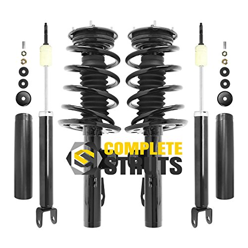 COMPLETESTRUTS - Front Complete Strut Assemblies with Coil Springs and Rear Shock Absorbers Replacement for 2010-2012 Ford Taurus - Set of 4