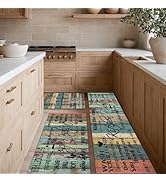 3-Piece Non-Slip Kitchen Rug Set - Cushioned Floor Mats For Sink, Entryway, Laundry (Black, 17x30, 17x47, 17x59)