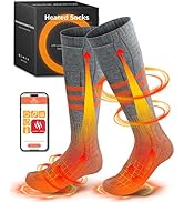 Heated Socks for Men Women, Warm Winter Socks,Cold Weather Thermal Socks Foot Warmers for Hunting...