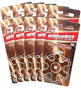 60 x WILHELM Hörgerätebatterien Typ 312 braun Hörgerätbatterie PR41 ZL3 1,4/1,45 V