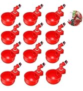 Chicken Drinker,RoadLoo 12 Pcs Automatic Chicken Drinker Cups Automatic Poultry Cup Automatic Pou...
