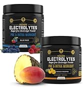 HRDWRK Electrolytes Powder with Magnesium, Potassium - Sugar Free Electrolytes Boost Endurance an...